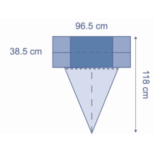 Underbuttock Drape with Fluid Collection Pouch