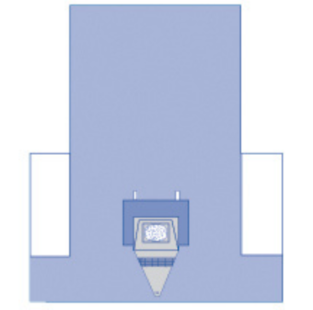 Craniotomy T-Drape with Pouch and Clear Panels