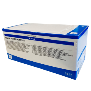 Medline Sterile Procedure Blue Nitrile Exam Gloves