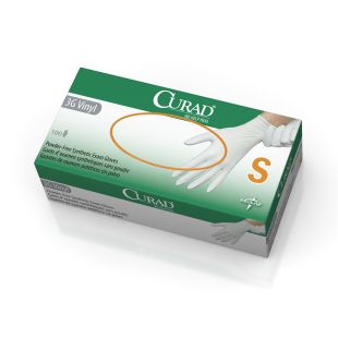 Curad 3G White Vinyl Exam Gloves