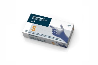 SensiCare® Extended Cuff Blue Nitrile Exam Gloves